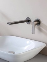 Смеситель для раковины Raglo R07.11.09 С ВНУТРЕННЕЙ ЧАСТЬЮ, графит