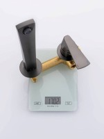 Смеситель для раковины Raglo R07.11.09 С ВНУТРЕННЕЙ ЧАСТЬЮ, графит