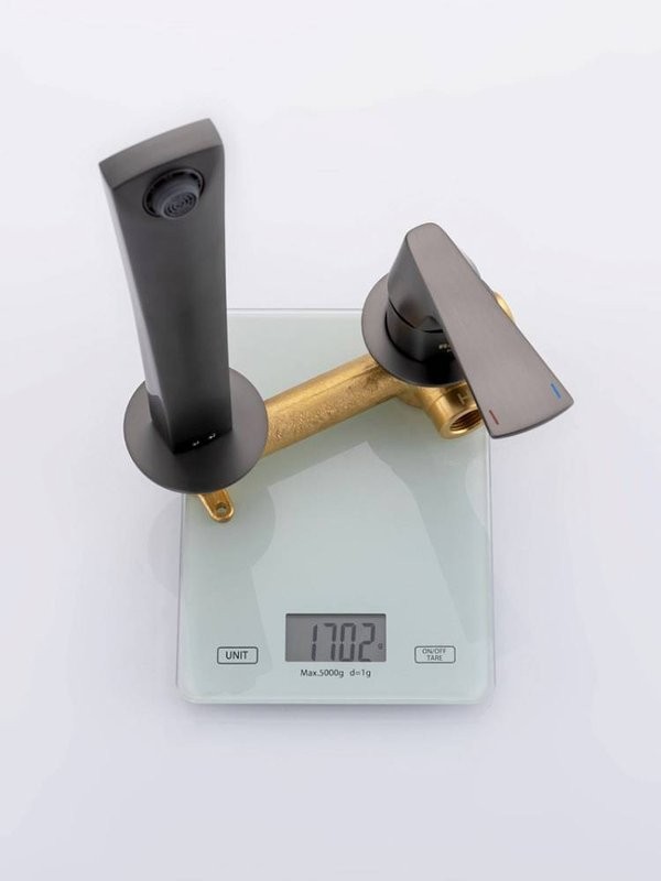 Смеситель для раковины Raglo R07.11.09 С ВНУТРЕННЕЙ ЧАСТЬЮ, графит