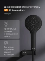 Душевой гарнитур AM.PM Gem F0119022 черный Душевой гарнитур AM.PM Gem F0119022 черный
