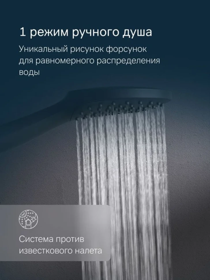 Душевой гарнитур AM.PM Gem F0119022 черный