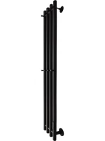 Полотенцесушитель электрический Маргроид Inaro 120х18 R, с крючками, черный матовый