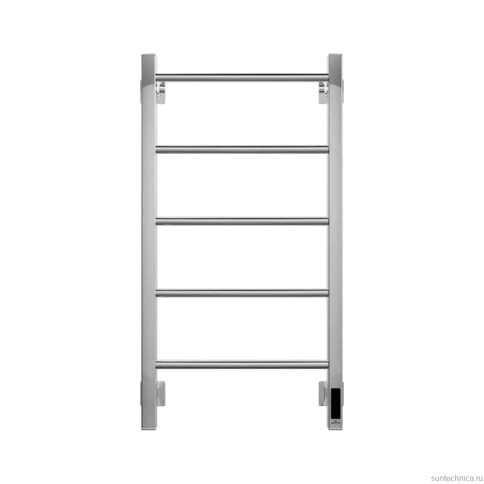 Полотенцесушитель электрический Grota Simple K 430х800 NP EL 80x45 см, подключение справа, слева, скрытое подключение справа, глянцевый хром, лесенка