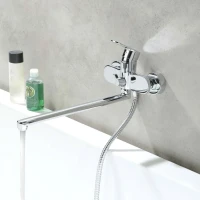 Смеситель с длинным изливом для ванны AQUATEK Ника AQ1833CR хром Смеситель с длинным изливом для ванны AQUATEK Ника AQ1833CR хром