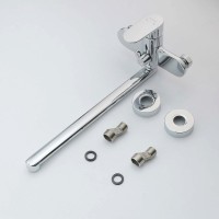 Смеситель с длинным изливом для ванны AQUATEK Ника AQ1833CR хром