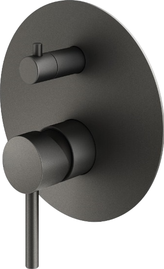 Встраиваемый смеситель для душа и ванны Plumberia Selection Ixo XO1901GR С ВНУТРЕННЕЙ ЧАСТЬЮ, матовый графит