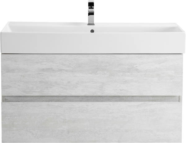 Тумба под раковину со столешницей Cezares Molveno 80 legno bianco, столешница marmo nero opaco
