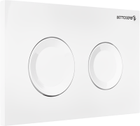 Комплект Инсталляция BETTOSERB Sava Fix Slim 40006456 + Кнопка Cool 40006466 цвет белый глянец