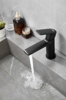 Смеситель для раковины Haiba HB10564-7 черный Смеситель для раковины Haiba HB10564-7 черный