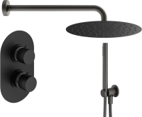 Душевой комплект Plumberia Selection Ixo KITXOT18NO С ВНУТРЕННЕЙ ЧАСТЬЮ, черный матовый