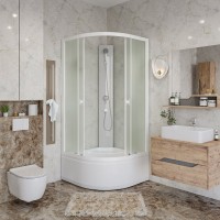 Душевая кабина Niagara Promo P100/40/MT/BK 100х100 см, без крыши