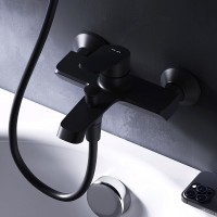 Смеситель для ванны с душем AM.PM Func F8F10022 матовый черный