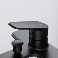 Смеситель для ванны с душем AM.PM Func F8F10022 матовый черный