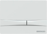 Кнопка смыва Berges Novum F4 soft touch белая