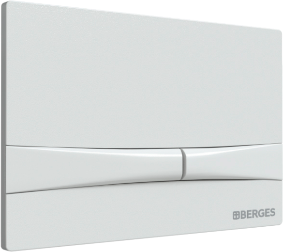 Кнопка смыва Berges Novum F4 soft touch белая