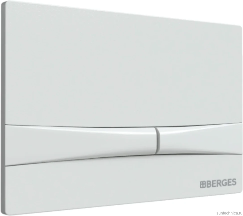 Кнопка смыва Berges Novum F4 soft touch белая