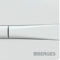 Кнопка смыва Berges Novum F4 soft touch белая