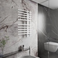 Полотенцесушитель электрический Bauedge Wind R 60х100, белый полуматовый
