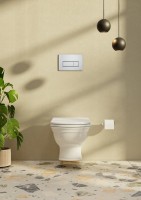 Система инсталляции для унитазов VitrA V-Fix Core 738-5800-01 с кнопкой смыва Root S 740-2380 хром