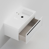 Тумба с раковиной La Fenice Elba 90 подвесная, bianca, раковина Cubo 90 R