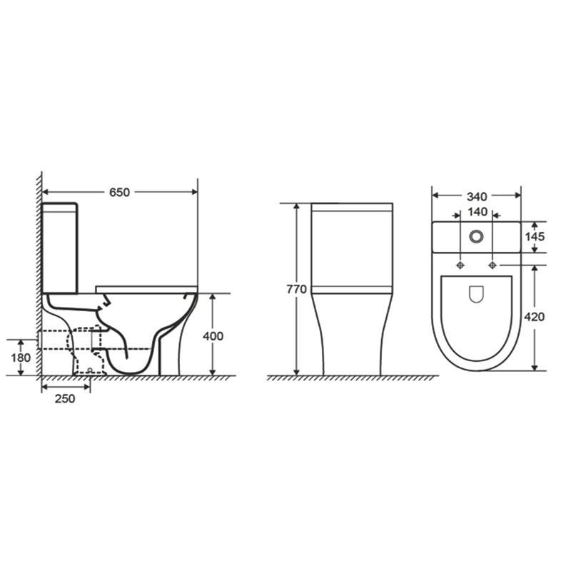 Унитаз-компакт напольный AQUATEK Optima AQ4412-00 безободковый, с микролифтом