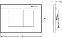 Кнопка смыва Allen Brau Liberty 9.20002.31 черная матовая Кнопка смыва Allen Brau Liberty 9.20002.31 черная матовая