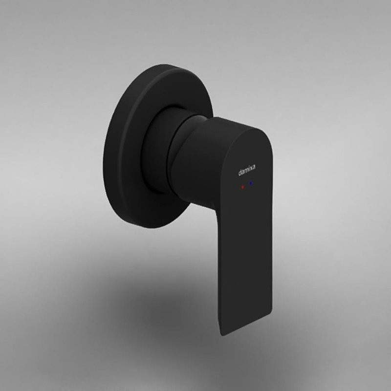 Встраиваемый смеситель для душа и ванны Damixa Apollo 477500300 С ВНУТРЕННЕЙ ЧАСТЬЮ, матовый черный