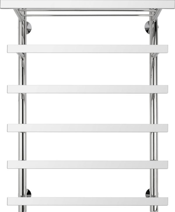 Полотенцесушитель водяной Secado Понтида 7 СП 80x60 см, хром, лесенка, с полкой