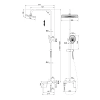 Душевая стойка Grossman Advans 500.K35.09.420 Душевая стойка Grossman Advans 500.K35.09.420