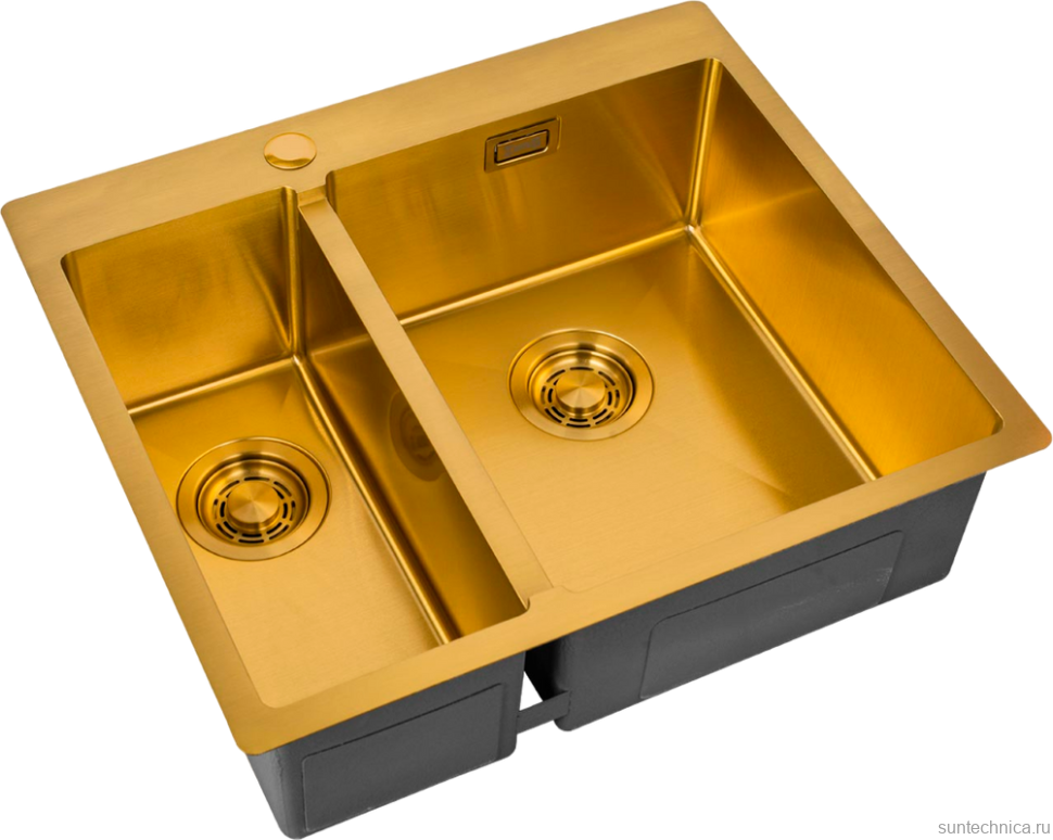 Мойка кухонная Zorg Light ZL R 590-2-510-R BRONZE R, бронза