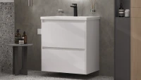 Мебель для ванной комнаты Velvex Klaufs 70.2Y белая, подвесная