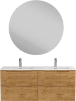 Мебель для ванной комнаты BelBagno Etna 120 для двоих, rovere nature, раковина BB-8099-120-2