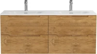 Мебель для ванной комнаты BelBagno Etna 120 для двоих, rovere nature, раковина BB-8099-120-2