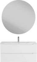 Мебель для ванной комнаты BelBagno Etna 100 bianco opaco, раковина BB-8099-120-2