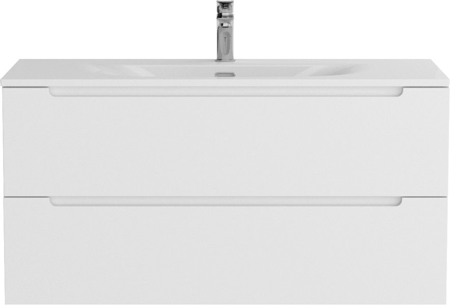 Мебель для ванной комнаты BelBagno Etna 100 bianco opaco, раковина BB-8099-120-2