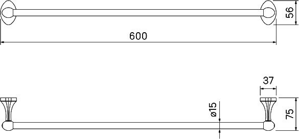 Полотенцедержатель IDDIS Male MALSS10i49 одинарный