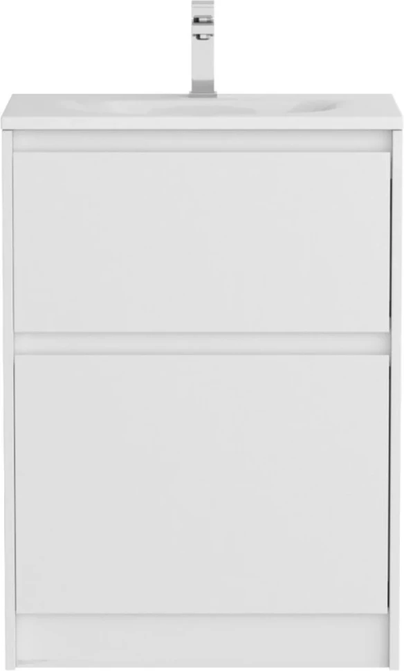 Тумба с раковиной BelBagno Kraft 39 60 напольная, bianco opaco, раковина BB-8099-3-60