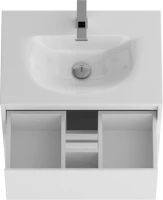 Тумба с раковиной BelBagno Kraft 39 60 напольная, bianco opaco, раковина BB-8099-3-60