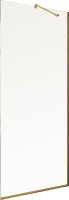 Душевая перегородка Maybahglass MGD-1352-3у 99 см, профиль золото, стекло прозрачное