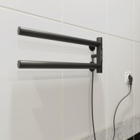 Полотенцесушитель электрический Маргроид Cook 1840-1049-9005R 19х40.5 R, черный матовый