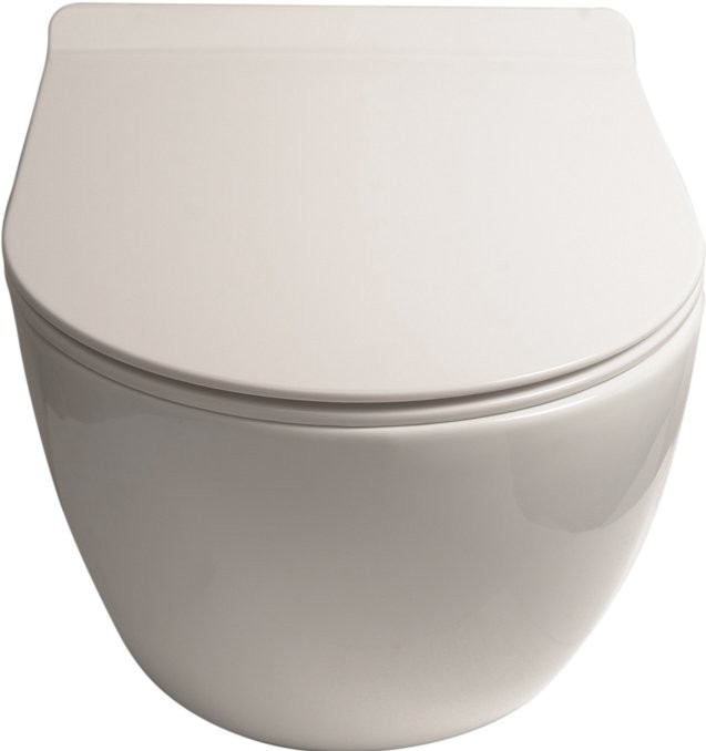 Унитаз подвесной SantiLine SL-5002SM-BD безободковый, с микролифтом