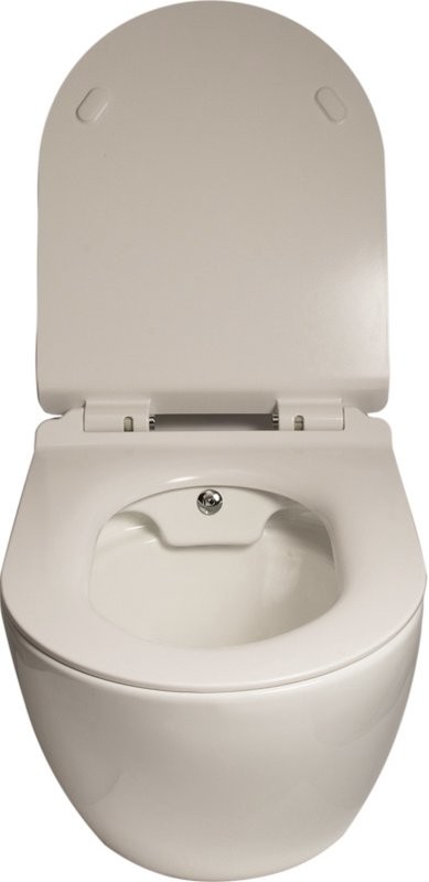 Унитаз подвесной SantiLine SL-5002SM-BD безободковый, с микролифтом