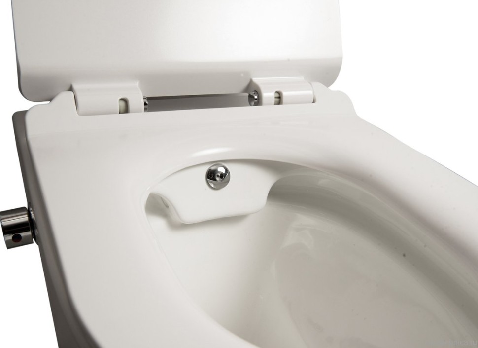 Унитаз подвесной SantiLine SL-5002SM-BD безободковый, с микролифтом