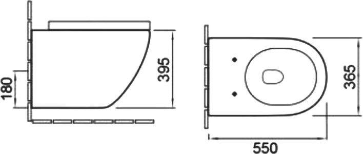 Унитаз подвесной SantiLine SL-5002SM-BD безободковый, с микролифтом