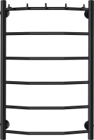 Полотенцесушитель электрический Secado Милан 1 К 80x50 см, подключение слева, матовый черный, лесенка