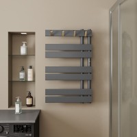 Полотенцесушитель электрический Bauedge Wind Hook AF0012 50x80 темно-серый металлик