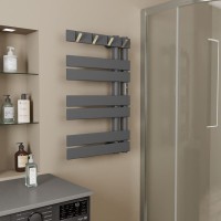 Полотенцесушитель электрический Bauedge Wind Hook AF0012 50x80 темно-серый металлик