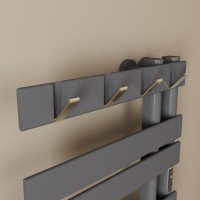 Полотенцесушитель электрический Bauedge Wind Hook AF0012 50x80 темно-серый металлик