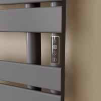 Полотенцесушитель электрический Bauedge Wind Hook AF0012 50x80 темно-серый металлик