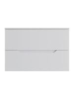 Мебель для ванной комнаты Orange Line 80 подвесная, 2 ящика, матовая белая с раковиной B02-460W